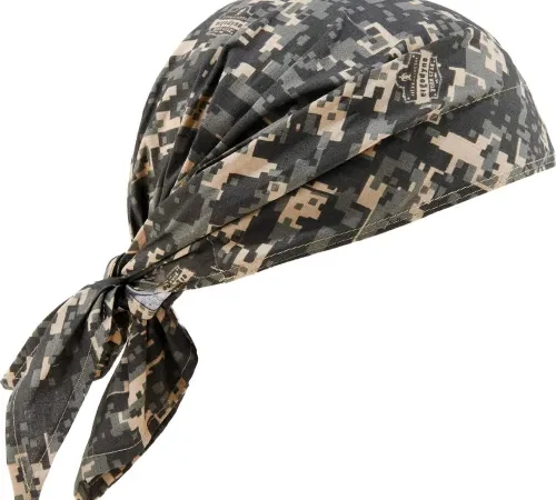 Ergodyne® Chill-Its® 6710 Evaporative Cooling Triangle Hat, Camo, One Size - Pkg Qty 24