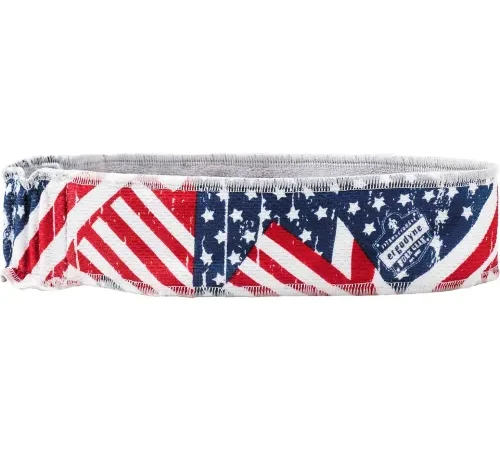 Ergodyne® Chill-Its® 6605 High-Performance Headband, Stars/Stripes, One Size - Pkg Qty 6