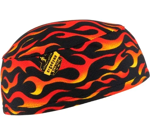 Ergodyne® Chill-Its® 6630 High-Performance Cap, Flames, One Size - Pkg Qty 6