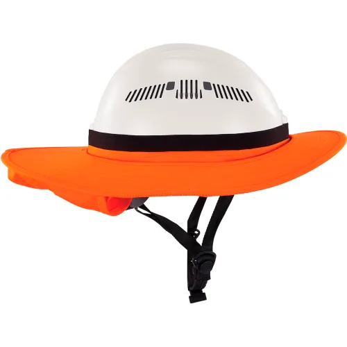 Ergodyne® Chill-Its® 6661 Universal Hard Hat Brim with Neck Shade, One Size, Orange - Image 2