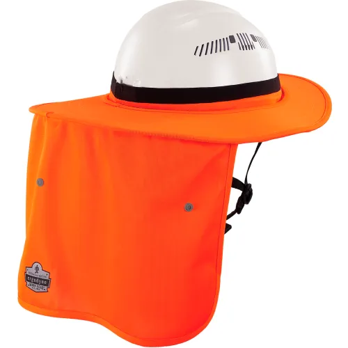 Ergodyne® Chill-Its® 6661 Universal Hard Hat Brim with Neck Shade, One Size, Orange - Image 3