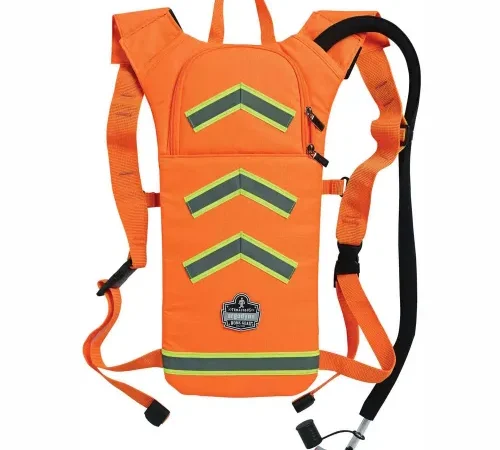 Ergodyne® Chill-Its® 5155HV Hi-Vis Low Profile Hydration Pack, Orange, 2 Liter