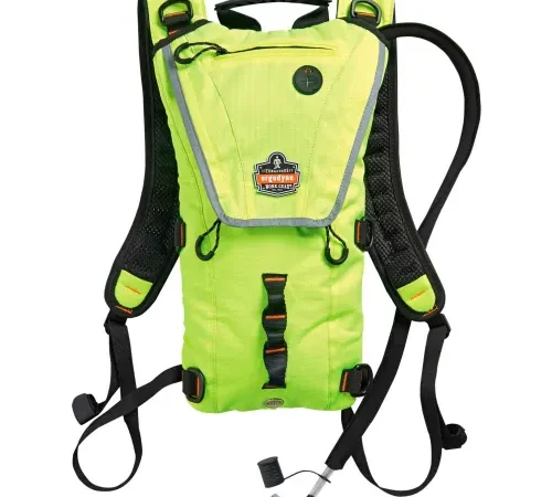 Ergodyne® Chill-Its® 5156 Premium Low Profile Hydration Pack, Hi-Vis Lime, 3 Liter