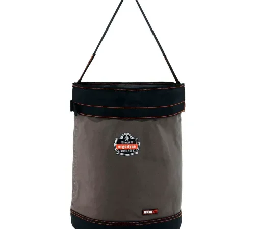 Ergodyne® Arsenal® 5935T Web Handle Canvas Hoist Bucket & Top, XL, Gray