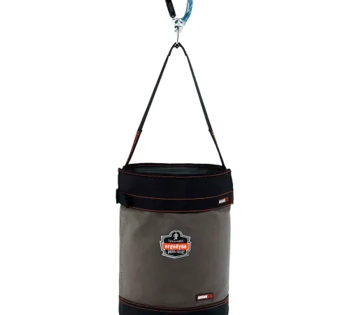 Ergodyne® Arsenal® 5940T Swiveling Carabiner Canvas Hoist Bucket w/Top, 14840