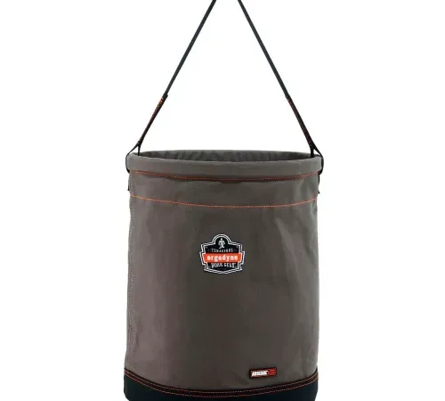 Ergodyne® Arsenal® 5935 Web Handle Canvas Hoist Bucket, XL, Gray