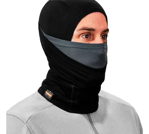 Ergodyne® N-Ferno® 6844 Balaclava, Face Mask, Dual-Layer, Black