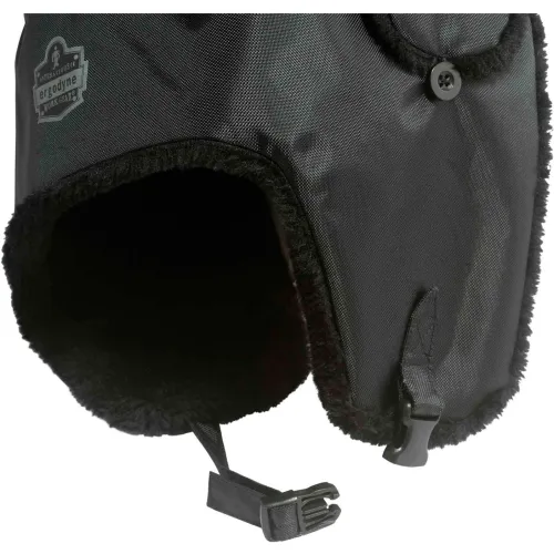 Ergodyne® N-Ferno® 6802 Classic Trapper Hat, L/XL, Black, 16845 - Image 5