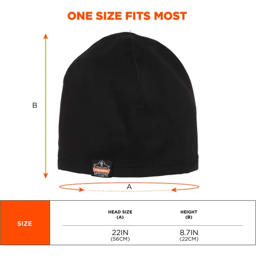 Ergodyne® N-Ferno® 6813 Winter Skull Cap Helmet Liner, Black - Image 5