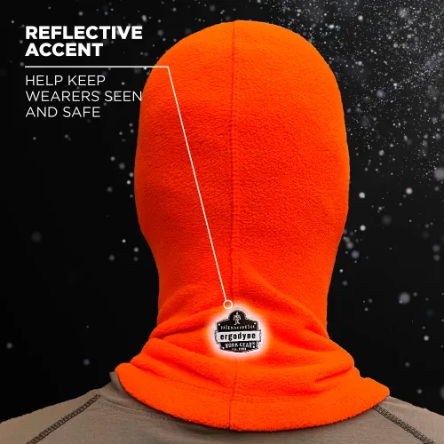 Ergodyne® N-Ferno® 6821 Balaclava Face Mask, Fleece, Orange - Image 5