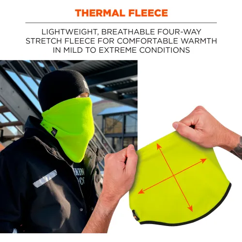 Ergodyne® N-Ferno® 6960 Fleece Neck Gaiter, Lime - Image 2