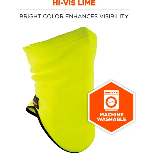 Ergodyne® N-Ferno® 6960 Fleece Neck Gaiter, Lime - Image 4