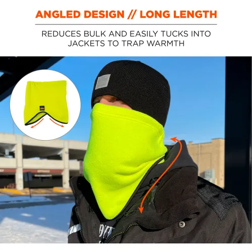 Ergodyne® N-Ferno® 6960 Fleece Neck Gaiter, Lime - Image 5