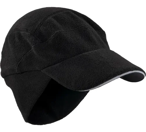 Ergodyne® N-Ferno® 6807 Winter Baseball Cap w/ Ear Flaps, Black