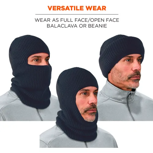 Ergodyne® N-Ferno® 6829 Balaclava Face Mask, One Size, Navy - Image 3