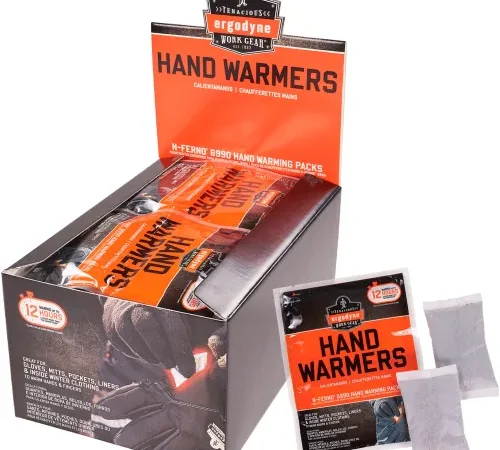 Ergodyne® N-Ferno® 6990 Air Activated Hand Warmers, White, Pack of 100