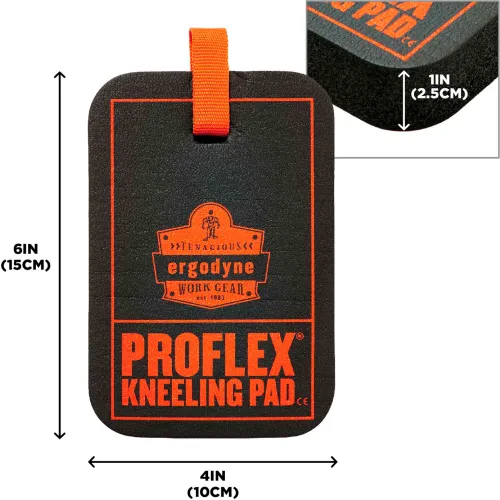 Ergodyne® Proflex® 365 Mini Foam Kneeling Pad Only, 4"L x 6"W, Black - Image 4