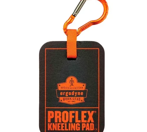 Ergodyne® Proflex® 365 Carabiner Mini Foam Kneeling Pad, 4"L x 6"W, Black