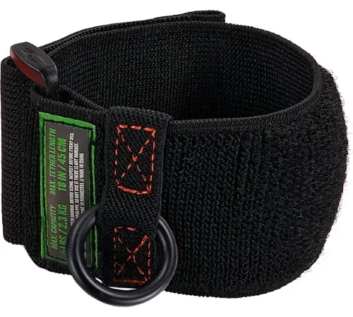 Ergodyne® Squids® 3123 Tool Wristband with D-Ring Anchor, 5 lb. Cap., One Size, Black