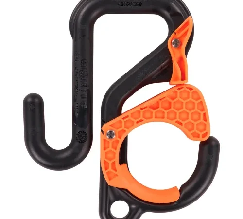Ergodyne® 3178 Locking Bucket Hook w/ Tethering Point, Single 2", 40 lb. Cap., Black & Orange