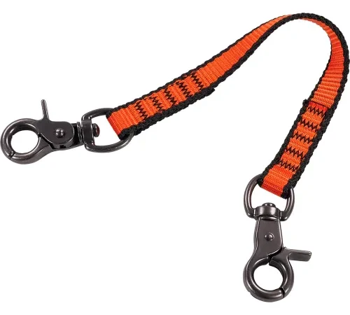 Ergodyne® Squids® 3153 Web Lanyard with Dual Trigger Hooks, S, Orange, Pack of 3