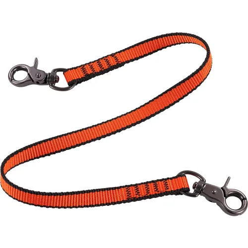 Ergodyne® Squids® 3153 Web Lanyard with Dual Trigger Hooks, M, Orange, Pack of 3