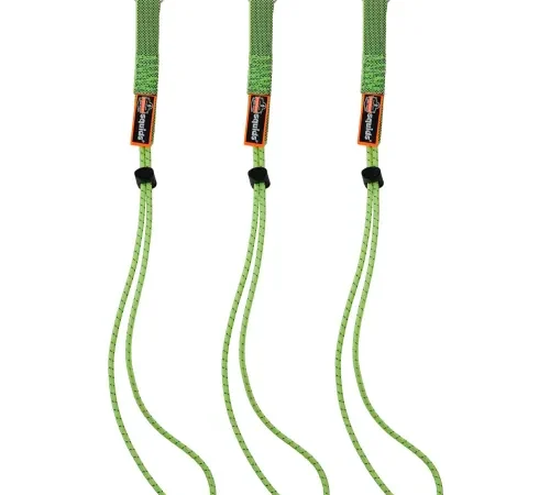 Ergodyne® Squids® 3703 Elastic Loop Tool Tails" Extended, 15 lbs., Lime, Xtended 18" - Pkg Qty 6