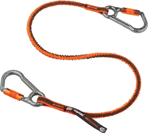 Ergodyne® Squids® 3118Fx Tool Lanyard Dual Locking Carabiner, 15 lbs Capacity, 19828