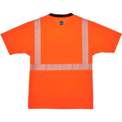 Ergodyne® GloWear® 8280BK Hi-Vis Performance T-Shirt, Black Bottom, Class 2, L, Orange - Image 2