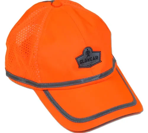 Ergodyne® GloWear® 8930 Class HW Hi-Vis Baseball Cap, Orange, One Size