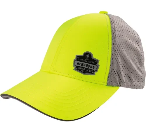 Ergodyne® GloWear® 8931 Hi-Vis Logo Reflective Stretch Fit Hat, L/XL, Lime
