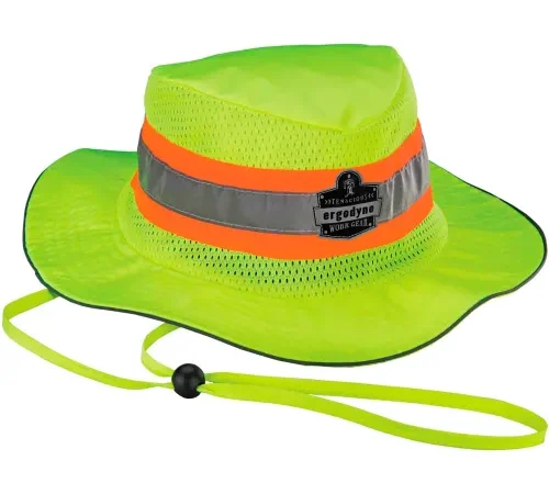Ergodyne® GloWear® 8935 Class HW Hi-Vis Ranger Hat, Lime, L/XL