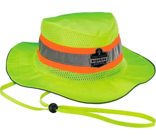 Ergodyne® GloWear® 8935 Hi-Vis Ranger Sun Hat, 2XL/3XL, Lime