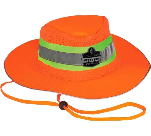 Ergodyne® GloWear® 8935 Hi-Vis Ranger Sun Hat, 2XL/3XL, Orange