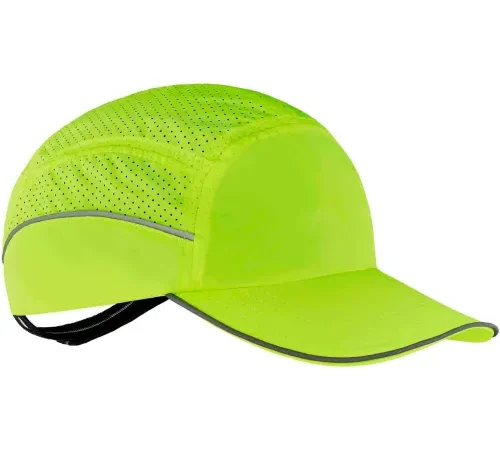 Ergodyne Skullerz® 8955 Lightweight Bump Cap, Long Brim, Lime