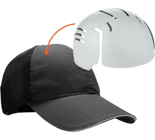 Ergodyne® Skullerz® 8946 Standard Baseball Cap with Universal Bump Cap Insert, Black