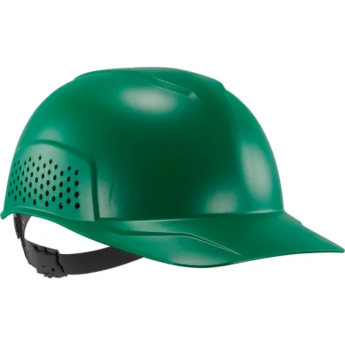 Ergodyne® Skullerz® 8951 Vented Hard Shell Bump Cap, Short Brim, One Size Fits Most, Green