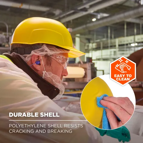 Ergodyne® Skullerz® 8952 Hard Shell Bump Cap, Short Brim, One Size Fits Most, Yellow - Image 3