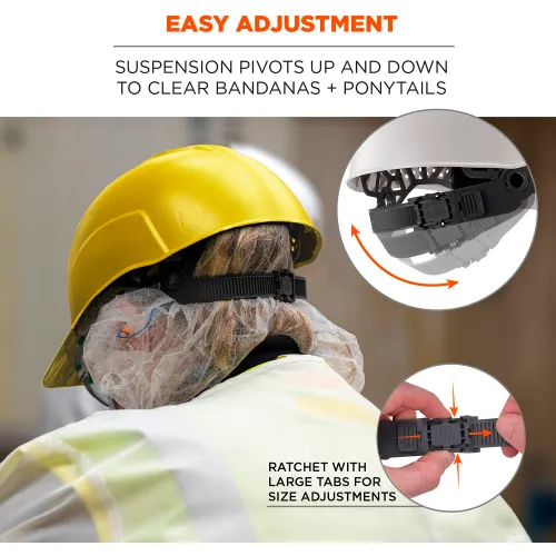 Ergodyne® Skullerz® 8952 Hard Shell Bump Cap, Short Brim, One Size Fits Most, Yellow - Image 5