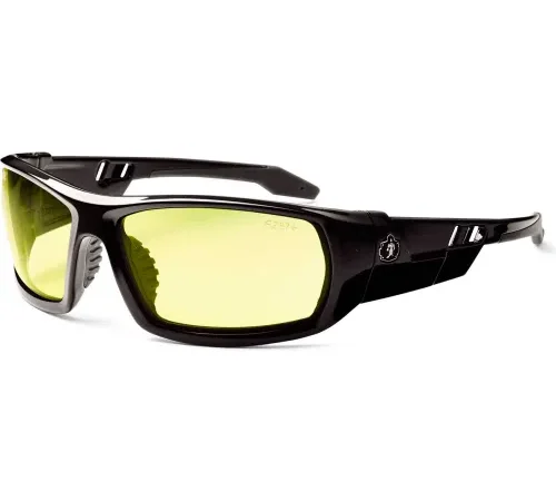 Ergodyne® Skullerz® Odin Safety Glasses, Yellow Lens, Black Frame