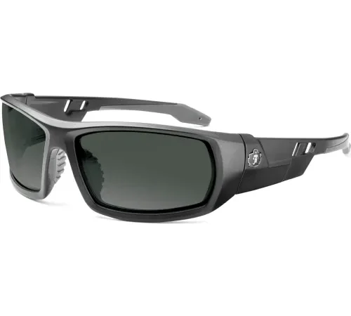 Ergodyne® Skullerz® ODIN-AFAS Safety Glasses, Smoke Lens, Matte Black Frame
