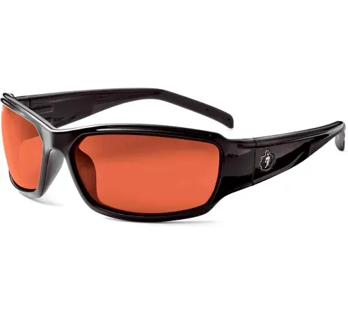 Ergodyne® Skullerz® Thor PZ Safety Glasses, Polarized Copper Lens, Black Frame