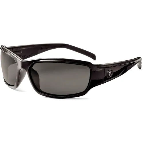 Ergodyne® Skullerz® Thor PZ Safety Glasses, Polarized Smoke Lens, Black Frame