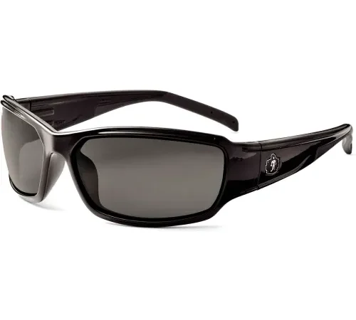 Ergodyne® Skullerz® Thor Safety Glasses W/Fog-Off, Smoke AF Lens, Black Frame