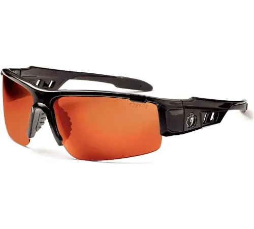 Ergodyne® Skullerz® Dagr PZ Safety Glasses, Polarized Copper Lens, Black Frame