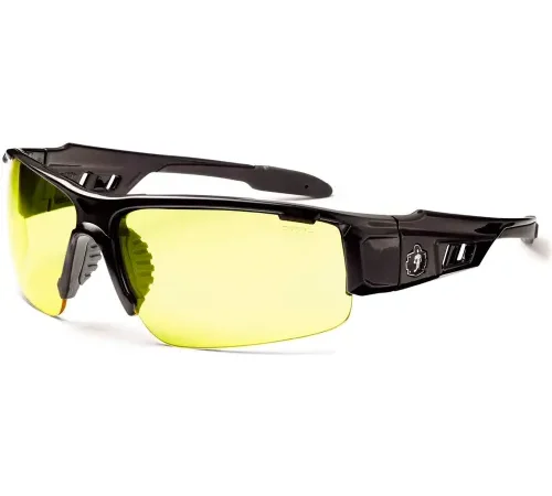 Ergodyne® Skullerz® Dagr Safety Glasses, Yellow Lens, Black Frame
