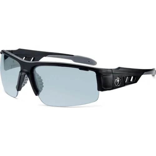 Ergodyne® Skullerz DAGR-AFAS Half Frame Safety Glasses, Indoor/Outdoor Lens, Matte Black Frame