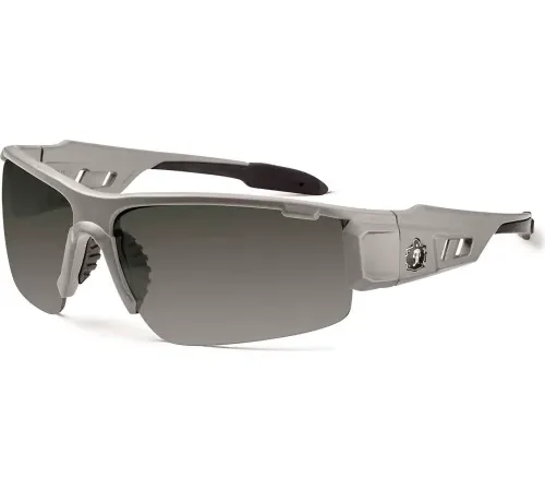 Ergodyne® Skullerz® Dagr Safety Glasses, Smoke Lens, Matte Gray Frame