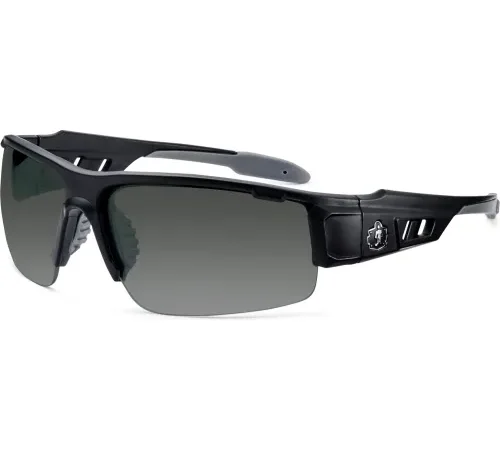 Ergodyne® Skullerz® DAGR-AF Safety Glasses, Matte Black, Anti-Fog Smoke Lens, 52433