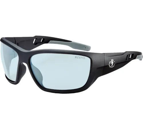 Ergodyne® Skullerz® BALDR-AFAS Safety Glasses, Indoor/Outdoor Lens, Matte Black Frame